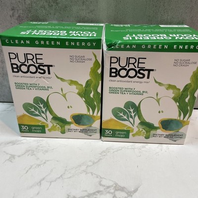 Pure Boost Antioxidant Energy Mix, Green Mojo, 30 Packets, Exp. 11/2025