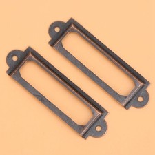 Red Bronze 20 Pcs Drawer Label Brand Students DIY Retro Drawer Signs Shelf N LW