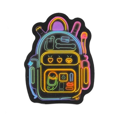 Retro Neon Backpack Sticker Cyberpunk 80s Aesthetic Vinyl Decal School Laptop