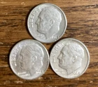 1964 D AU/BU Silver Roosevelt Dime Free Shipping