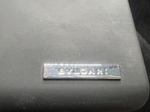 🔴 BULGARI custodia occhiali sole similpelle nero rigida garanzia contro scatola - Imagen 5 de 7