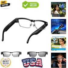Ai Smart Glasses with Camera and Bluetooth - 8MP HD Video Recording, Real-Tim...
