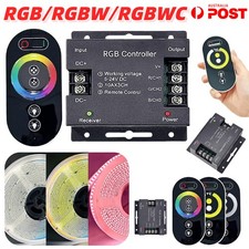 LED Strip Light Wireless Dimmer RF Touch Remote Controller RGB COB CCT DC 5-24V