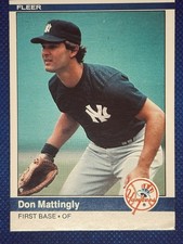 1984 Fleer - Don Mattingly RC Sharp Corners And Edges. Card Looks Pack Fresh