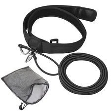 Swim Resistance Belt Swim Tether Stationary Swimming Swim Bungee Cords Swim T...