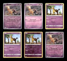 Girafarig Lot 6 Pokemon Cards 2024 SV05: Temporal Forces Mix Holo Common