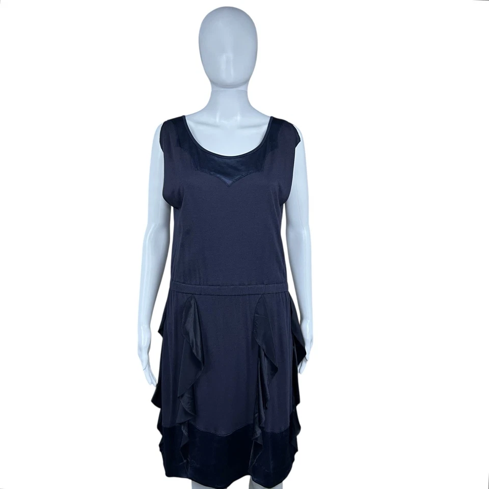 Vestido Marc by Marc Jacobs Agatha Jersey Drapeado Volantes Elástico Grunge Gótico Pequeño Foto 4 de 4