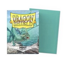 Brand new Matte Mint 100 ct Dragon Shield Sleeves Standard Size