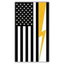 ELECTRICIAN AMERICAN FLAG STICKER US USA Amer...
