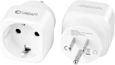 2 Pack European to US Plug Adapter, Europe to USA Adapters, Travel from EU to A