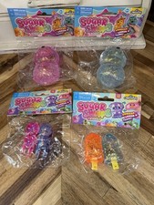 Lot Of 4 Sugar Swaps Baby Squishy Glitter Squeeze Toy 5  x2 Plus 2 Twinsies