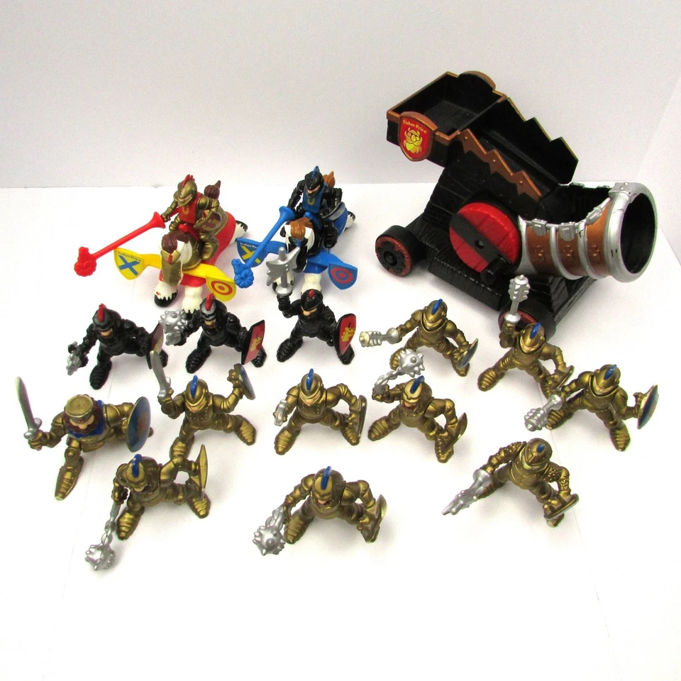 Juego de figuras de juguete y cañones Fisher-Price Conquering Knights vintage 1994 Foto 2 de 4