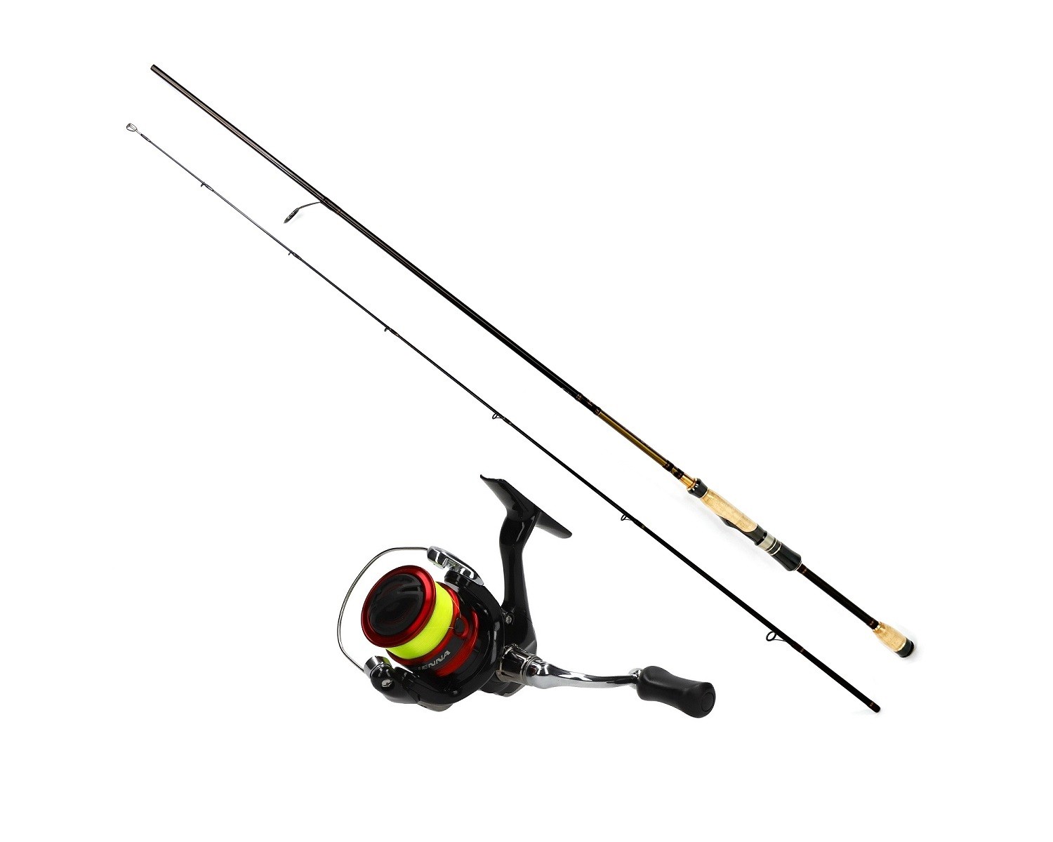 Spinnrutencombo Shimano SN 1000FG Sienna 672L 3-15g 201m Spinnrute Angelset 19690₽