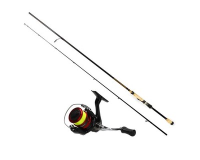 Spinnrutencombo Shimano SN 1000FG Sienna + 672L 3-15g 2,01m Spinnrute Angelset