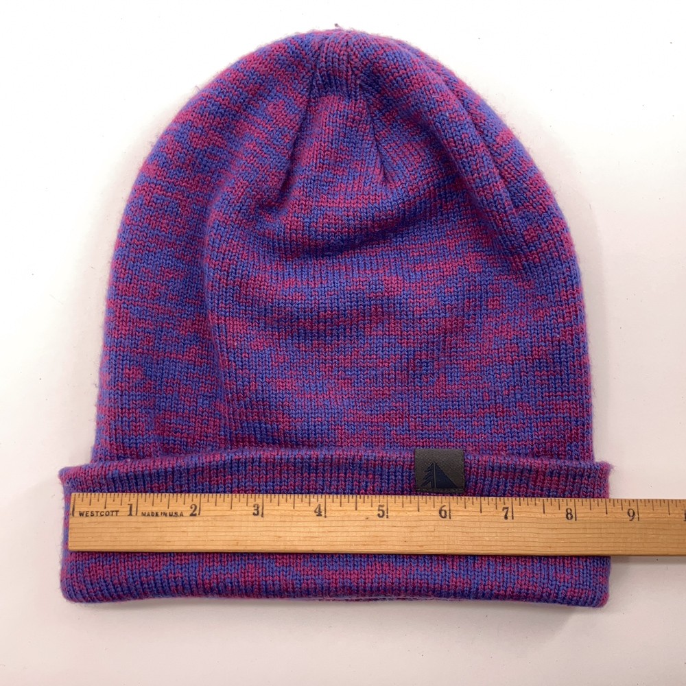 LL Bean Purple Pink Static Pattern Winter Cuff Ca… - image 5