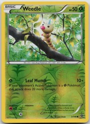 Weedle Reverse Holo Common XY Base Set 3/146