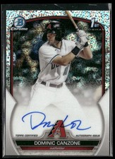2023 Bowman #CPA-DC Dominic Canzone Prospect Autographs Speckle #/299