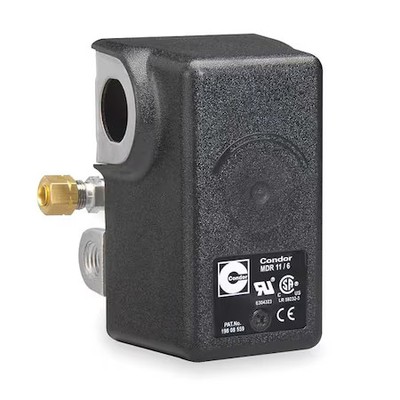 Condor Usa 11Wcxe Pressure Switch, Standard, Dpst, 4 Ports, 1/4'' Fnpt, 50 To