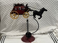 Vintage Wells Fargo Balance Counter-Weight Rocking Stagecoach Horse Forged Metal