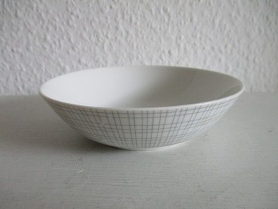 1 x Dessertschale Kompottschale Filigran Bastdekor Arzberg grau h=4 cm Ø=13,3 cm