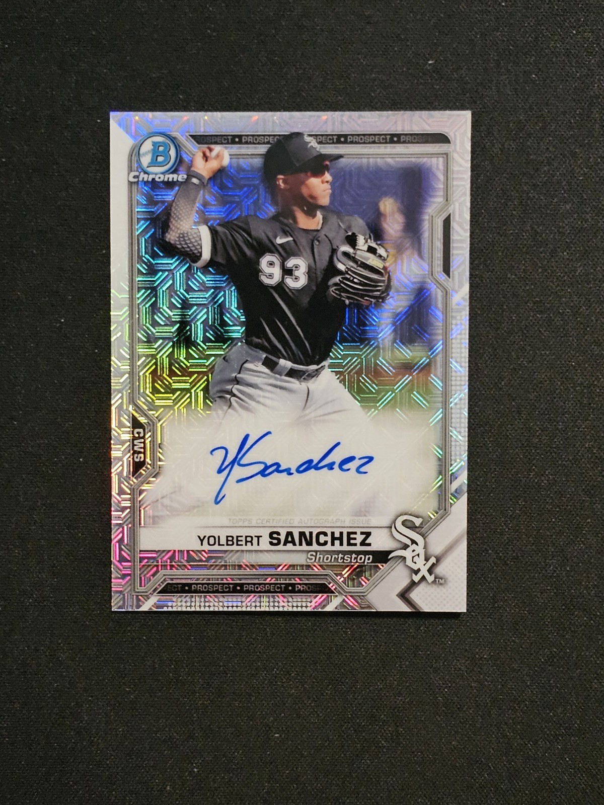 2021 Bowman Chrome - Mega Box Chrome Mojo Autographs Yolbert Sanchez #BCMA-YS...
