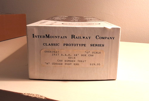Intermountain Railway Co. 1937 A.A.R. Coche de caja 40' Erie #78627 | Condition: New