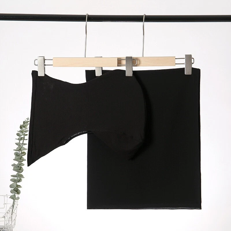 Cachecol longo de chiffon muçulmano envoltório interno chapéu feminino hijab turbante xale envoltório - Imagem 2 de 4