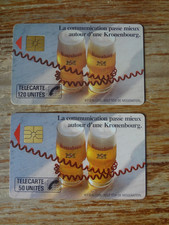 Télécarte bière Kronenbourg 50 & 120 U