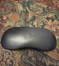 Ray-Ban Black Hard Sunglasses Case Clamshell Faux Leather Only