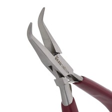 The Beadsmith Bent Chain Nose Pliers 6-Inches 152 mm Burgundy