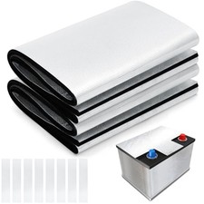 2 Set 60" x 7.1" Universal Car Battery Insulation Kit, 2 Battery Blankets with