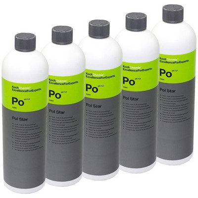 5x 1 Liter Koch Chemie Po Pol Star Stoff & Polsterreiniger Alcantarareiniger