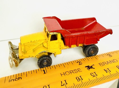 Vintage 1960s Husky #16 Aveling Barford Dump Truck Snow Plow Great Britain - Picture 2 of 7
