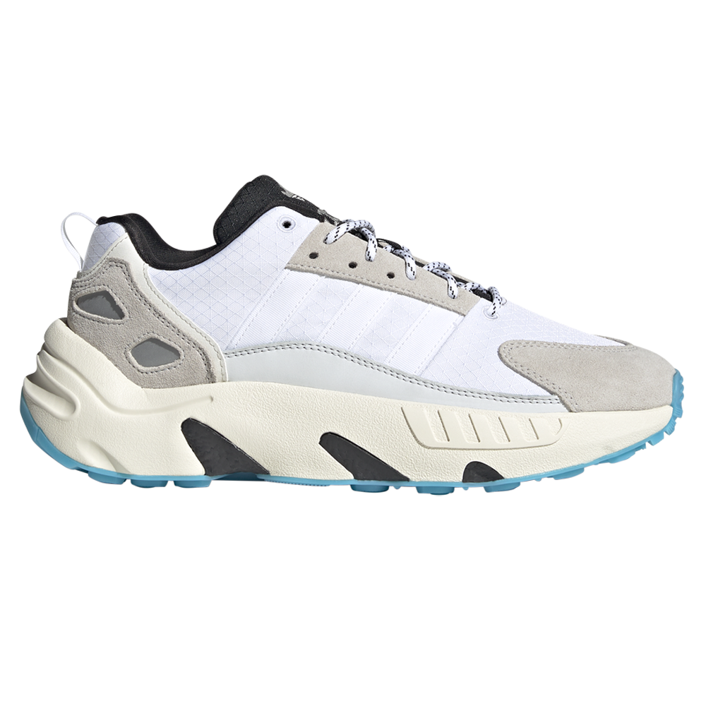 adidas Zx 22 Boost Lace Up Mens White Sneakers Casual Shoes GV8039