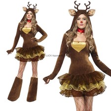 Halloween Reindeer Animal Role Play Costume Christmas Night Party Cosplay Outfit