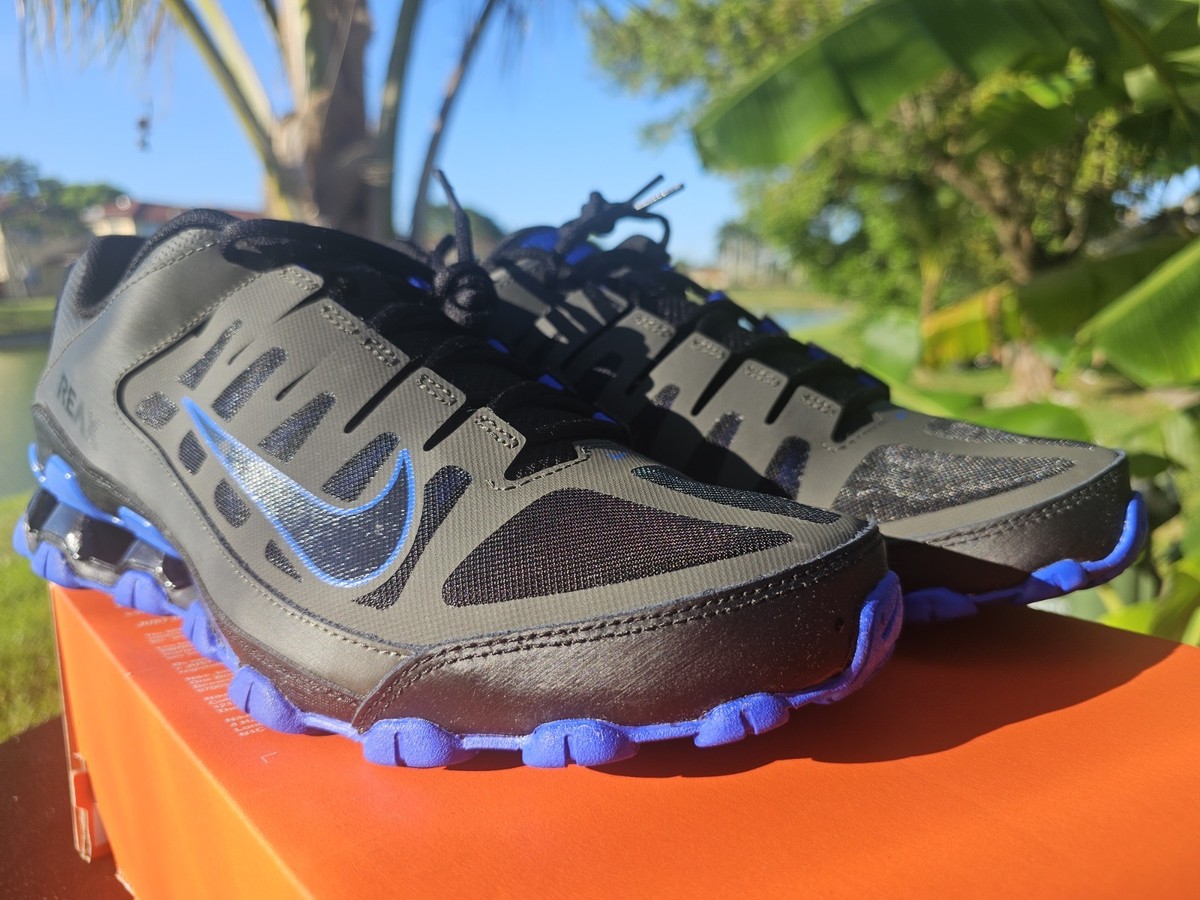 Mens size 13 Nike Reax 8 TR Running Mens Black Racer Blue  display picture 2