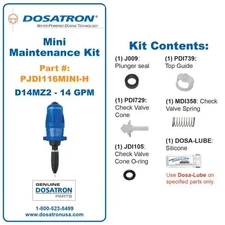 Dosatron D14MZ2 Doser Pump, 3/4″ NPT, 4.3–85 PSI, 14 GPM Flow Injector - New