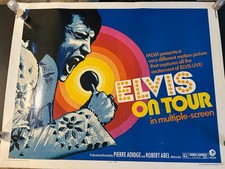 ELVIS ON TOUR half sheet movie poster 22x28 ELVIS PRESLEY RARE 1972