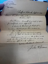 1901 John Evans County Attorney Thedford & Compton Irrigation Certificate Draft