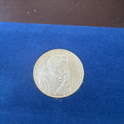 #ad #ad 1991 Pope John Paul II 500 Lire Coin Holder And COA $40.00