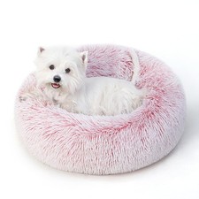 Calming Dog Bed  Cat Bed for Indoor Cats, Medium Size Washable Anti-Slip Ant...