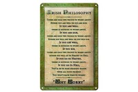Blechschild Spruch 20X30Cm Irish Philosophy There Are Only