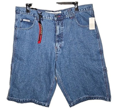PACO Jean Company NWT Vintage  Y2K Men's Denim Shorts Stonewash Size 40 Skater