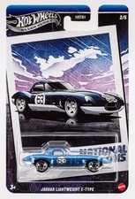 Hot Wheels National Icons 2025 Jaguar Lightweight E-Type Blue 2/5 1:64