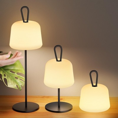 2 Pack Battery Operated Lamp 5200mAH Rechargeable Cordless, Dimmable Outdoor ...