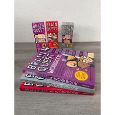 Brain Quest Workbooks and Card Decks 4,5, 6- Educational Learning Ages 4-12