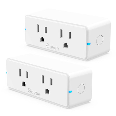 Dual Smart Plug 2 Pack, 15A Wifi Bluetooth Outlet, Work with Alexa and Google As