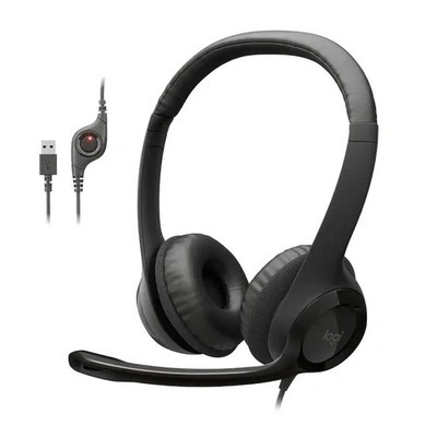 Logitech H390 Wired USB Computer Headset Noise Cancelling Mic Stereo