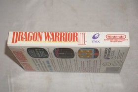 Dragon Warrior III 3 (Nintendo NES) Complete in Box w/ Chart CIB
