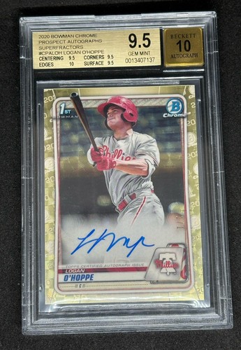 Logan O'Hoppe SUPERFRACTOR 2020 First Bowman Auto #CPA-LOH RC 1/1
